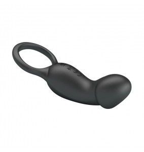 PRETTY LOVE - Trae Vibrating Penis Ring (Chargeable - Black)